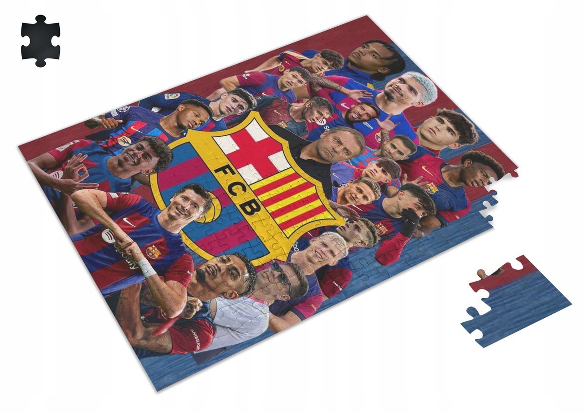Puzzle LAMINE YAMAL FC BARCELONA 2024 A3 252 el z Nadrukiem + IMIĘ Pudełko
