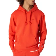 Bluzy sportowe męskie - Bluza Champion Embroidered Cosy Fit Cotton Hoodie 218491-RS036 - czerwona - miniaturka - grafika 1
