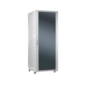 Szafy rack - SOMI Networks 42U, 19″ Freestanding Cabinet 42U-60/80NAC Gray Max Load 800kg; Removable and Lockable Side Panels; Glass Doors; Unassembled Depth: 80 cm 42U-60/80NAC - miniaturka - grafika 1