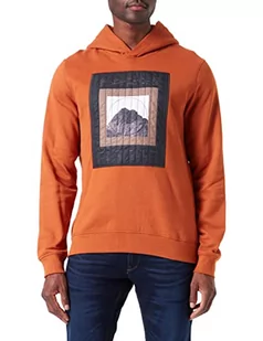 s.Oliver Męska bluza 21126, pomarańczowa, XXL (DE) - Bluzy męskie - miniaturka - grafika 1