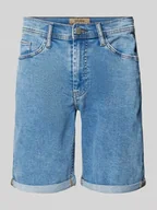 Spodenki męskie - Szorty jeansowe o kroju skinny fit z 5 kieszeniami model ‘TWISTER’ - miniaturka - grafika 1