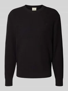 Sweter o kroju relaxed fit z efektem dzianiny model ‘Texture’ - Swetry męskie - miniaturka - grafika 1