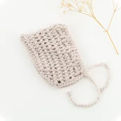 Domki dla lalek - Czapka z włóczki/Przytullale dla lalek Miniland 32cm, naturalny - miniaturka - grafika 1