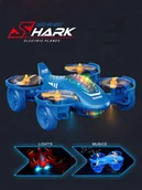 Zabawki zdalnie sterowane - SAMOCHÓD Z MUZYKĄ I ŚWIATŁEM W KOLORZE NIEBIESKIM ZABAWKA DLA DZIECI PREZEN - miniaturka - grafika 1