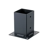 Łączniki, trójniki, kształtki - Wspornik słupka przykręcany 7x7 cm Suki Plug-in antracyt - miniaturka - grafika 1