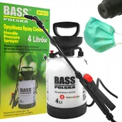 Opryskiwacze - CIŚNIENIOWY OPRYSKIWACZ 4L RĘCZNY OGRODOWY Z LANCĄ + MASECZKA - miniaturka - grafika 1