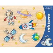 Układanki dla dzieci - Trefl Ramkowe układanki kształtowe - Kosmos - miniaturka - grafika 1