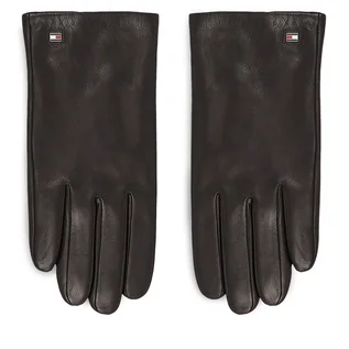 Rękawiczki - Rękawiczki Męskie Tommy Hilfiger Essential Flag Leather Gloves AM0AM11482 Black BDS - grafika 1