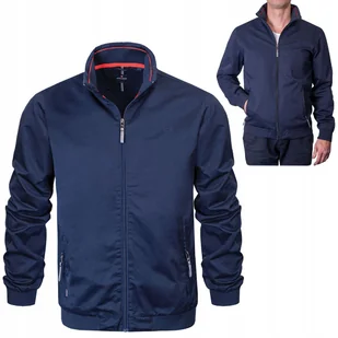 KURTKA męska przejściowa miejska bez kaptura TRX GRANATOWA L Pako Jeans - Kurtki męskie - miniaturka - grafika 1