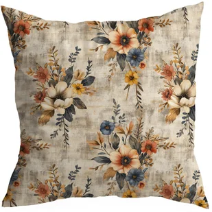 POSZEWKA DEKORACYJNA WIOSENNA 40X40 CM JASIEK WIOSNA LAWENDA MOTYL WZÓR 390 - Poszewki na poduszki - miniaturka - grafika 1