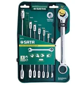 Klucze i nasadki - Sata DOSTAWA w 24h KLUCZE PŁASKO OCZKOWE Z GRZECHOTKĄ 08007 8SZT 8-19MM 100% POZYTYWNYCH KOMENTARZY Z ALLEGRO! 08007A - miniaturka - grafika 1