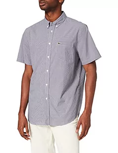 Lacoste Koszula męska, blanc/morski, L/XL - Koszule męskie - miniaturka - grafika 1