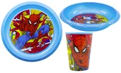 Zestawy naczyń dla dzieci - Spiderman Naczynia Dziecięce  Zestaw 3 Szt. - miniaturka - grafika 1