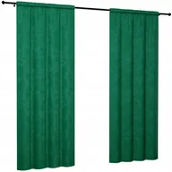 Zasłony - Zasłony gładkie matowe 140x270 WELUR zasłona gotowa welurowa na żabki - miniaturka - grafika 1