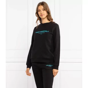 Karl Lagerfeld Bluza Graphic Logo | Regular Fit - Bluzy damskie - miniaturka - grafika 1