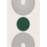 Dywany - Dywan Madrid 160 x 230 cm geometryczny szaro-zielony - miniaturka - grafika 1