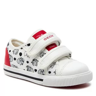 Buty dla dziewczynek - Sneakersy Geox B Kilwi Girl B45D5C 0AN54 C0050 M White/Red - grafika 1