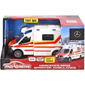 Samochody i pojazdy dla dzieci - MAJORETTE Ambulans Mercedes 12,5 cm 371-2001 - miniaturka - grafika 1