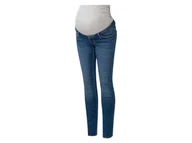 Spodnie ciążowe - esmara® Jeansy ciążowe z bawełną, Skinny Fit (Niebieski denim, 34) - miniaturka - grafika 1