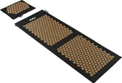 Masażery - Mata zdrowotna ECO z kolcami do akupresury z poduszką, 130x50cm, XXL, złote kolce, Rebel Active - miniaturka - grafika 1