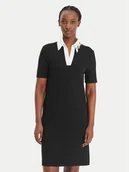 Sukienki - KARL LAGERFELD Sukienka codzienna B1W13029 Czarny Regular Fit - miniaturka - grafika 1