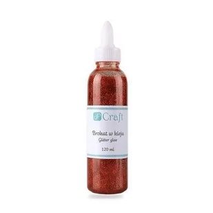 DP Craft Brokat w kleju 120 ml czerwony - Zabawki kreatywne - miniaturka - grafika 1