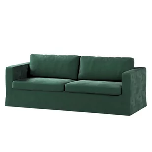 Dekoria pl pl Pokrowiec na sofę Karlstad 3-osobową nierozkładaną długi ciemny zielony 204 x 89 x 66 cm Velvet 616-704-25 - Pokrowce na meble - miniaturka - grafika 1