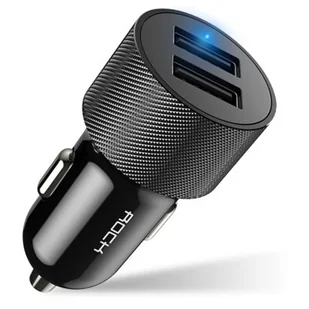 ROCK H3 Mocna Ładowarka Samochodowa 2x Usb 2,4A - Ładowarki samochodowe - miniaturka - grafika 1