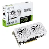Karty graficzne - ASUS GeForce RTX 4060 DUAL OC EVO 8GB DLSS 3 DUAL-RTX4060-O8G-EVO-WHITE - miniaturka - grafika 1
