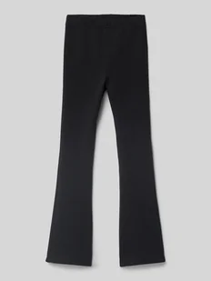 Legginsy o kroju regular fit z rozszerzaną nogawką z mieszanki bawełny - Spodnie i spodenki dla chłopców - miniaturka - grafika 1