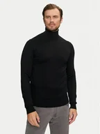 Swetry męskie - Richmond X Golf Cusma UMA24016LU Czarny Slim Fit - miniaturka - grafika 1