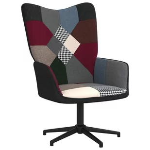 Fotel patchworkowy, obity tkaniną - Fotele - miniaturka - grafika 1