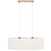 Lampy sufitowe - Britop Wisząca LAMPA boho BOHO 17910274 owalna OPRAWA abażurowy ZWIS skandynawski beżowy - miniaturka - grafika 1