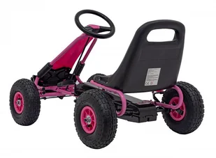 Gokart Na Pedały AIR PerHour Różowy - Pojazdy elektryczne dla dzieci - miniaturka - grafika 7