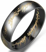 Pierścionki - Obrączka Czarna Złota Władca Pierścieni Pierścień - miniaturka - grafika 1