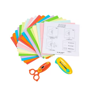 Zestaw Kolorowych Karteczek Z Nożyczkami, Y-Plus - Szkolne artykuły papiernicze Zestaw Kolorowych Karteczek Z Nożyczkami, Y-Plus - Szkolne artykuły papiernicze - miniaturka - grafika 1