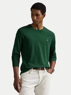 Koszulki męskie - Polo Ralph Lauren Longsleeve 710760121038 Zielony Slim Fit - miniaturka - grafika 1