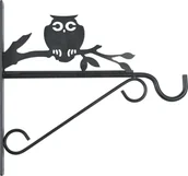 Karmniki dla ptaków - ZOLUX Stalowy uchwyt ścienny do karmnika dla ptaków - sowa - miniaturka - grafika 1