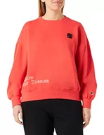 Bluzy damskie - Champion Damska bluza Rochester 1919-Made with Love Crewneck Sweatshirt, Cayenne Pink (Cye), S, Cayenne Pink (Cye), S - miniaturka - grafika 1