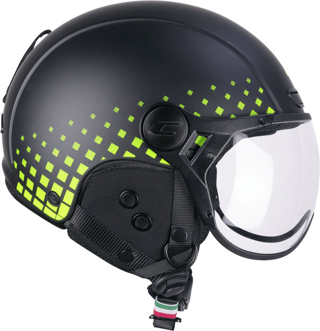 Zatwierdzony narciarski kask rowerowy CGM 801S EBI TONE Black Matt Fluo Yellow rozmiar XS