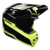 Kaski motocyklowe - Kask Cross BELL Moto-10 Mips Fade Czarny/ŻółtyS - miniaturka - grafika 1