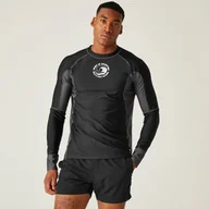 Kąpielówki męskie - Regatta Męski Rashguard Long Sleeve Czarny, Rozmiar: M/L - miniaturka - grafika 1