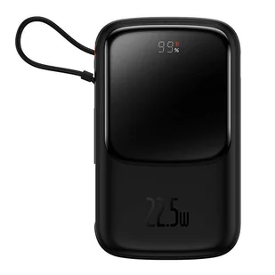 Powerbank Baseus Qpow Pro z kablem USB-C, USB-C, USB, 10000mAh, 22.5W (czarny) - Powerbanki - miniaturka - grafika 12