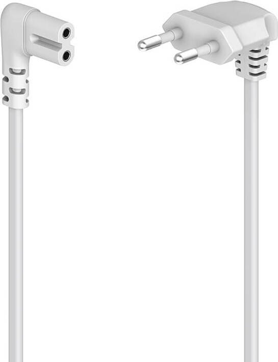 Kabel sieciowy z wtyczką Euro biały 5,0 m