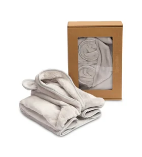 Sensillo, szlafroczek miękki miś szary - Okrycia kąpielowe dla dzieci - miniaturka - grafika 1