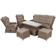 Meble ogrodowe - HOME & GARDEN Meble ogrodowe technorattanowe Memfis Ginger / Brown Melange 580799 - miniaturka - grafika 1