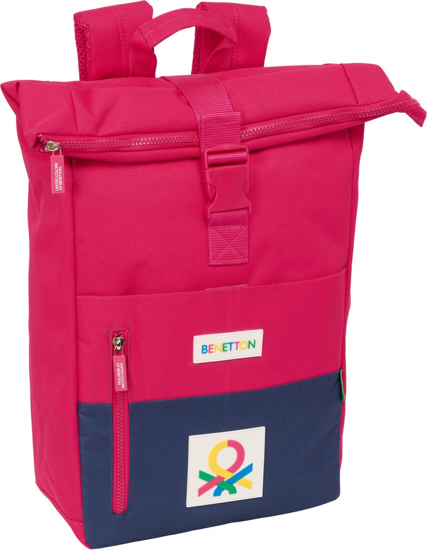 Casualowy plecak Benetton Cherry Cerise granatowy