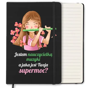 NOTES W LINIE 120 STR PREZENT DLA NAUCZYCIELKI MUZYKI DZIEŃ NAUCZYCIELA WZ - Notesy i bloczki - miniaturka - grafika 1