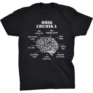 Koszulka T-shirt Mózg Chemika Śmieszny Prezent na Święta Urodziny - Koszulki męskie - miniaturka - grafika 1