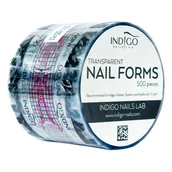 Akcesoria do paznokci - Indigo szablony formy do przedłużania paznokci 500 - miniaturka - grafika 1